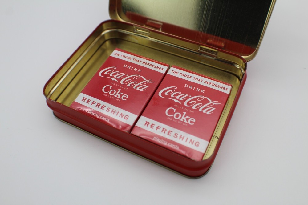 Sealed COCA COLA Playing Cards With Tin