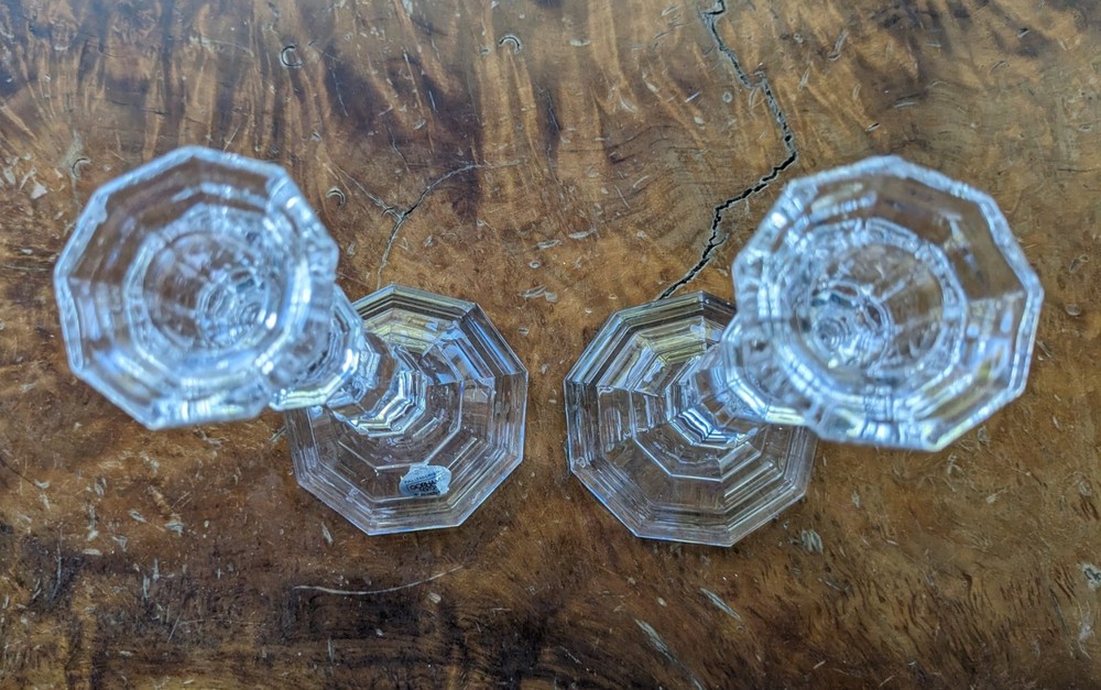 Gorham Lead Crystal Candlesticks Holders 9"