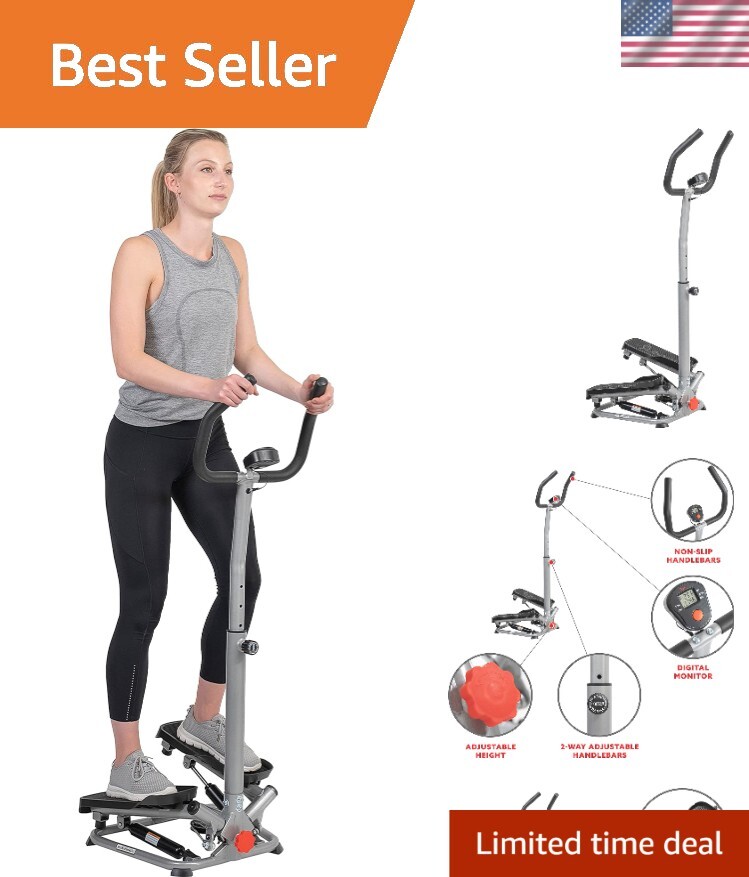 Advanced Cardio Climber Step Machine with Adjustable Height and App Support