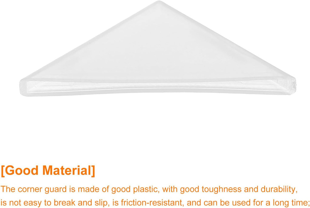 20Pcs Plastic Corner Protectors 2X50Mm Right Angle Shape Glass Corner Guards Cus