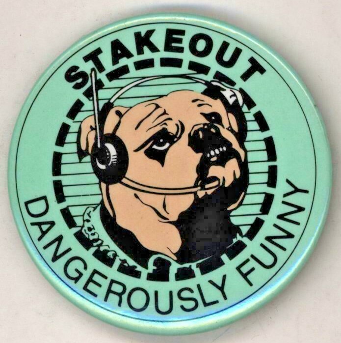 1987 Stakeout Film  2 1/4"  Pinback Button