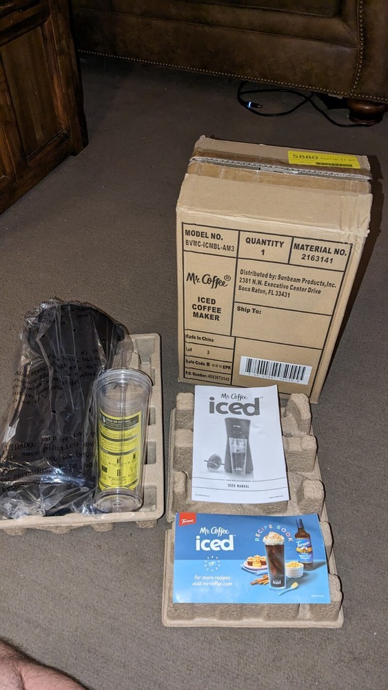 Mr. Coffee Iced Maker, Single Serve Machine with 22-Ounce Black