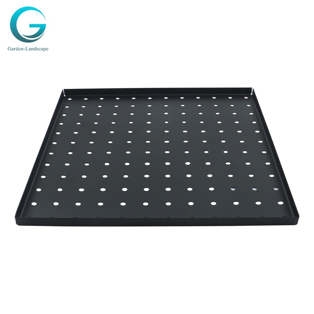 4 Pack Portable Black Metal Pegboards Wall Organizer Panel Storage Hanger Tool