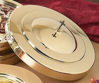 COMMUNION TRAY-COVER-BRASS