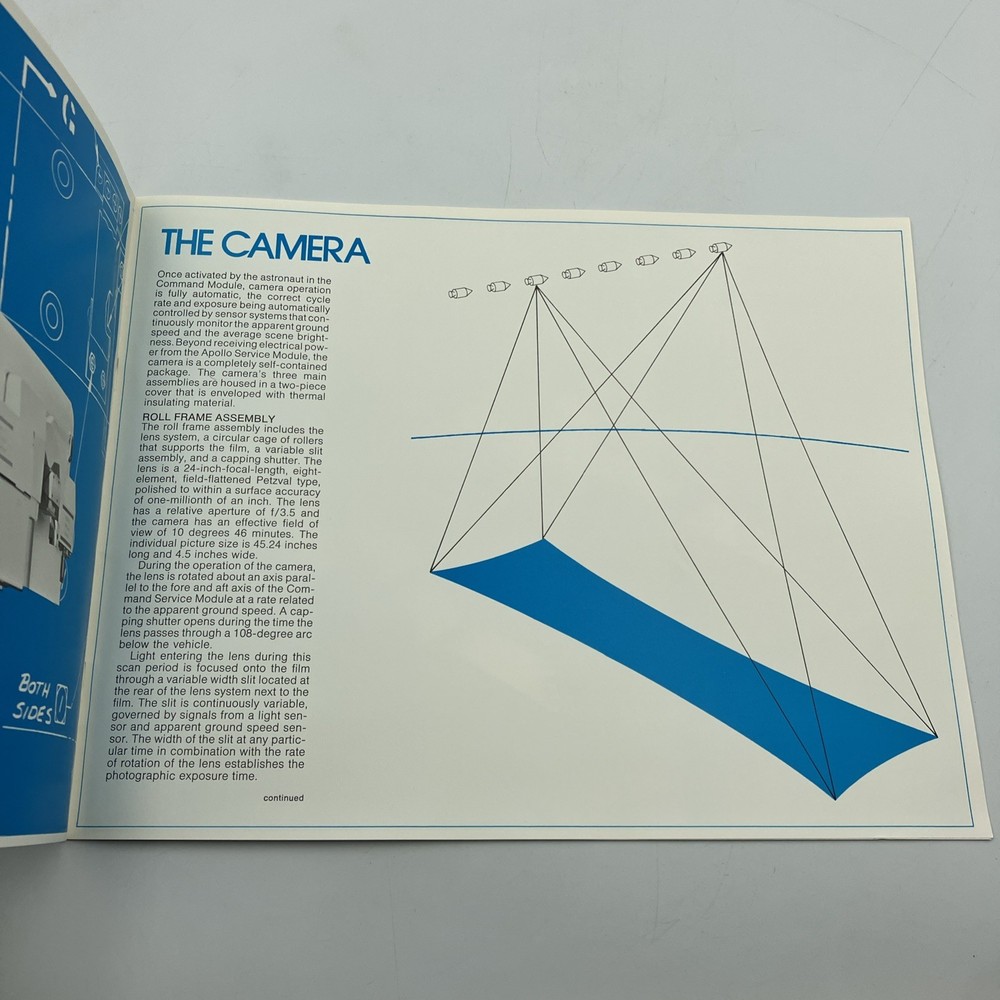 The Apollo Panoramic Camera Itek Optical System Division Booklet NASA Space