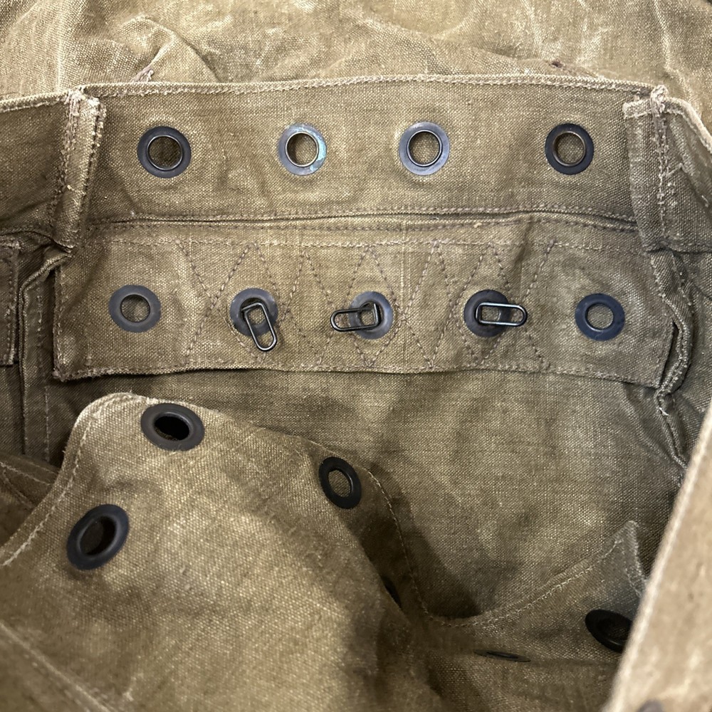 Vintage Military Canvas Backpack Green