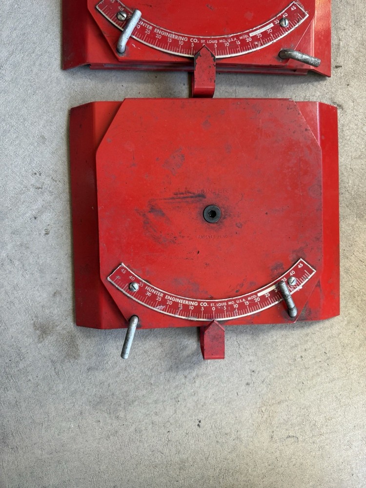 Hunter Engineering Made In USA Alignment Plates