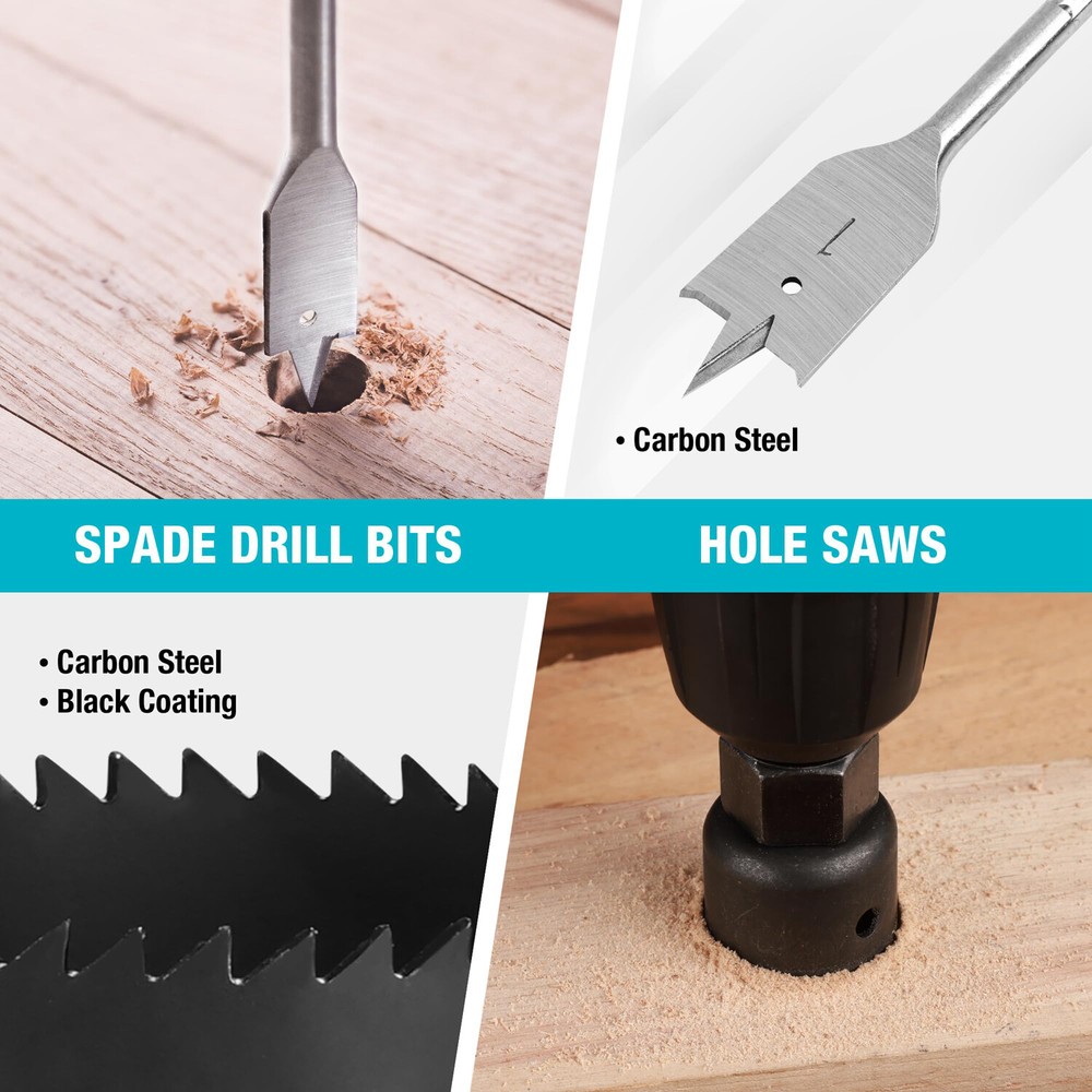 DURATECH 66PCS Impact Drill Bit Screwdriver Bit Sets Drill Driver Bit with Case