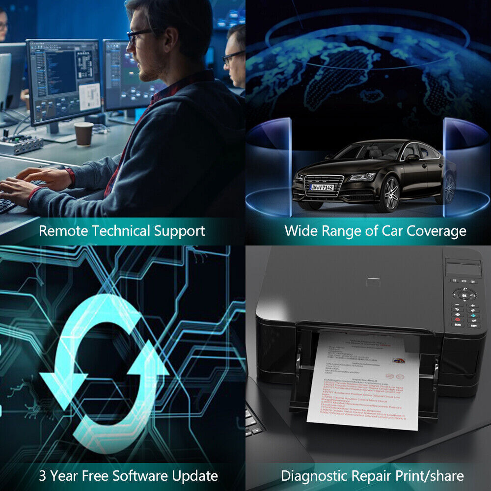 XTOOL USED D8W Wireless Auto Full System Diagnostic Scanner Topology Mapping