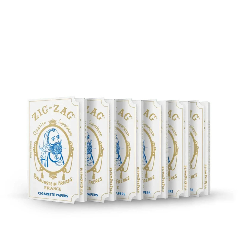 Zig-Zag Original White Rolling Papers - 6 pack | Best Price!
