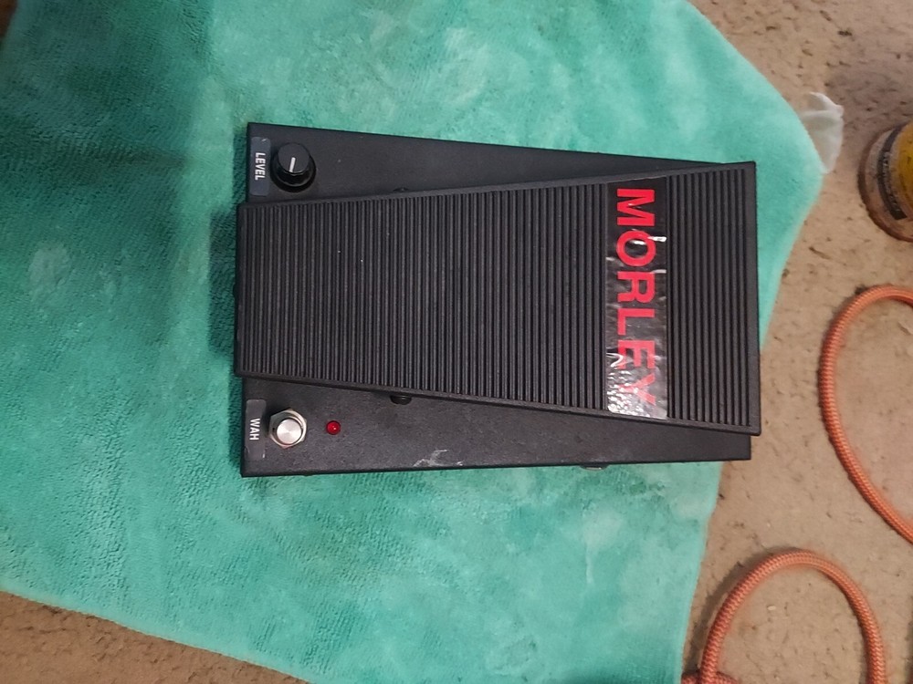 Morley guitar wall and volume pedal.