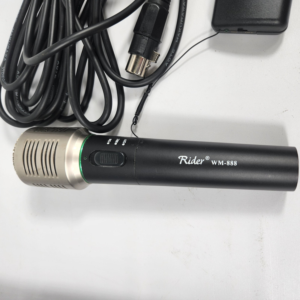 Rider Super Professional WM-888 Wired/Wireless Microphone Receiver Transmitter