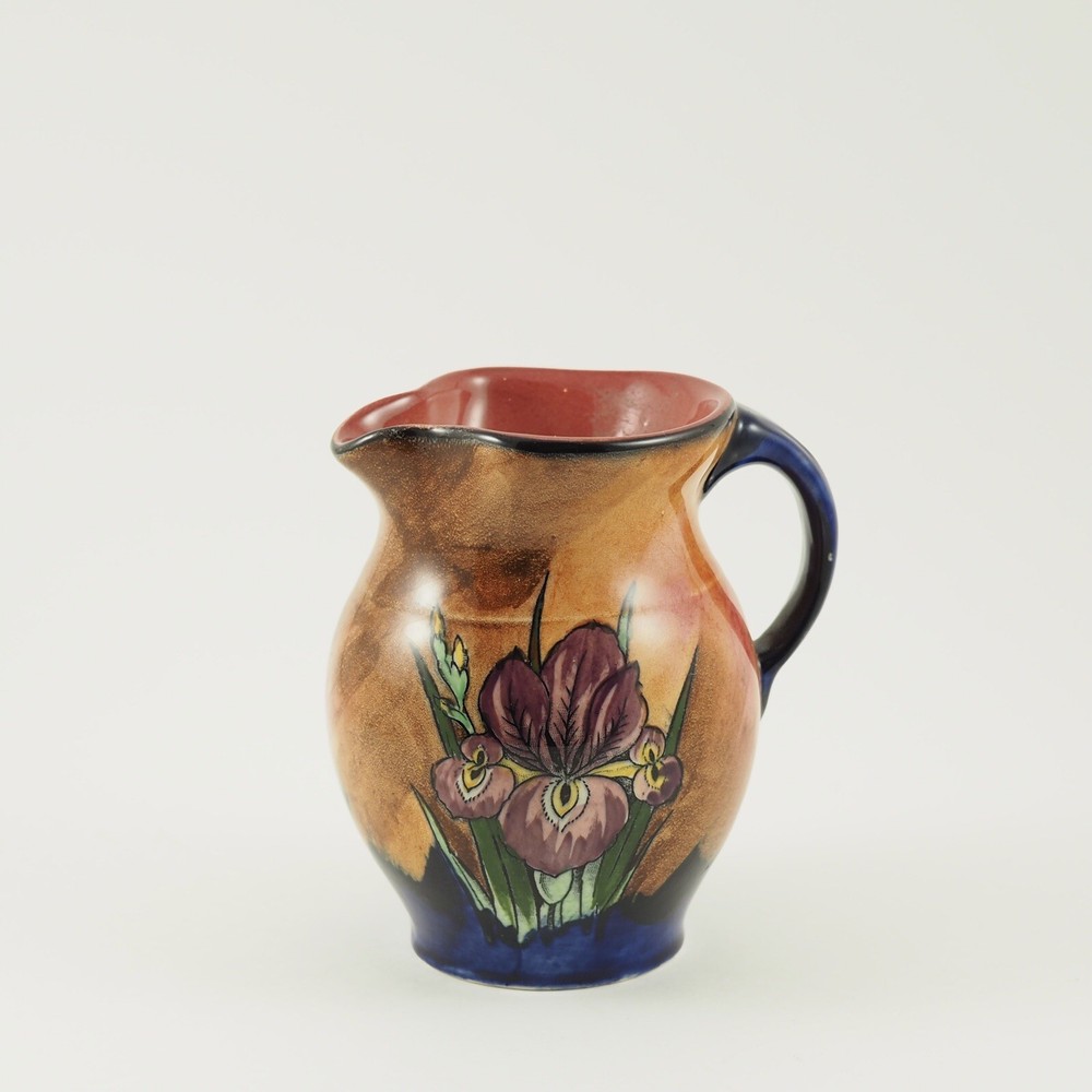 H & K Tunstall "IRIS" Handpainted Creamer Milk Pitcher Signed /g