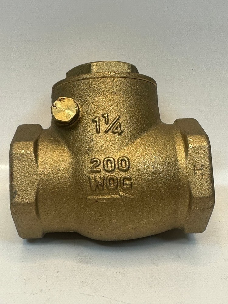 Unbranded 1¼" Brass Check Valve 200 WOG Threaded