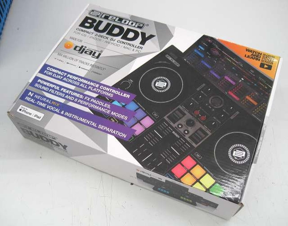 RELOOP BUDDY Compact 2-Deck DJ Controller w/ Box Accessories JP Tested MG01 8.0