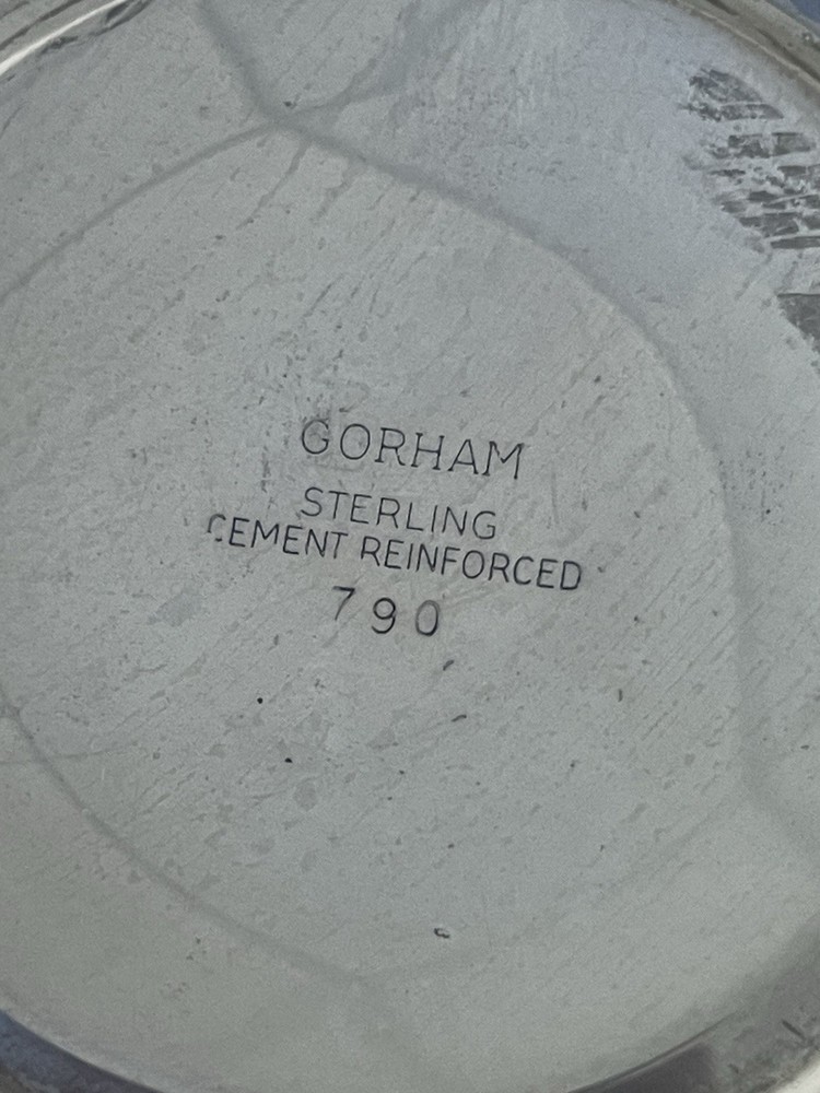 Gotham Sterling silver candle holder