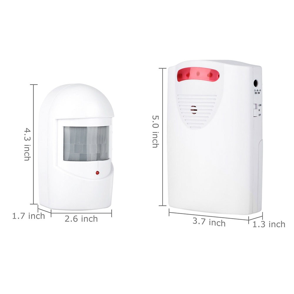 Infrared Sensor with Motion Detector Alarm and Passage Detector New