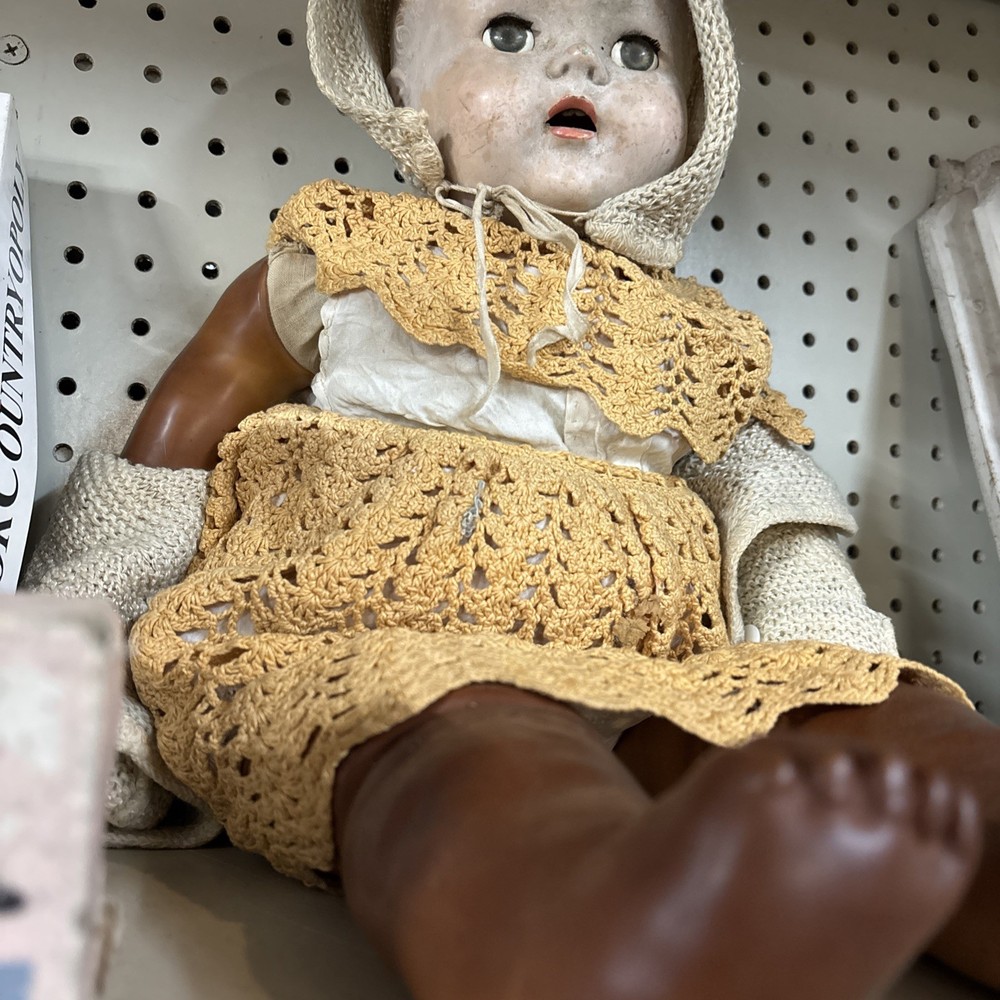 Composition Doll Haunted Entity "Roe” DEMONIC Handle With Caution! 1930s VTG