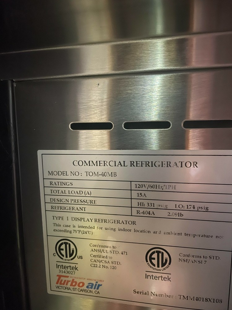 Turbo Air TOM-40MB Open Display Refrigerator 