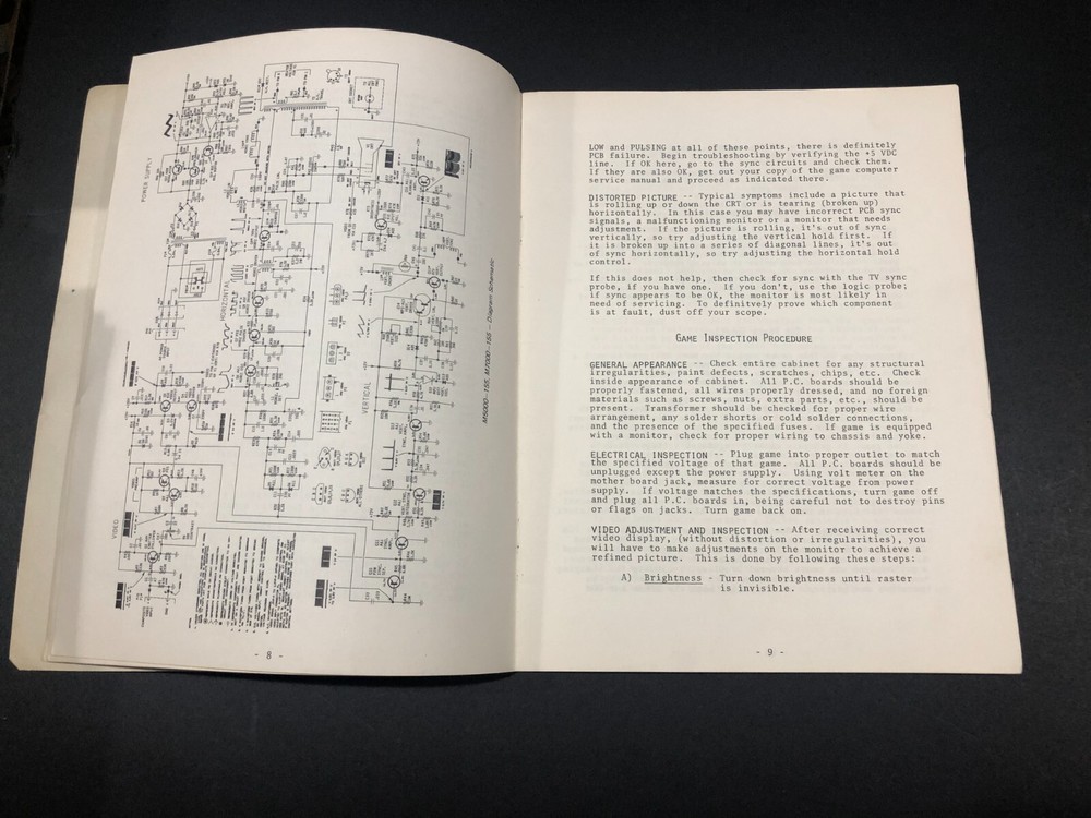 General Information and Trouble Shooting Procedures Micro-Processor Video Games