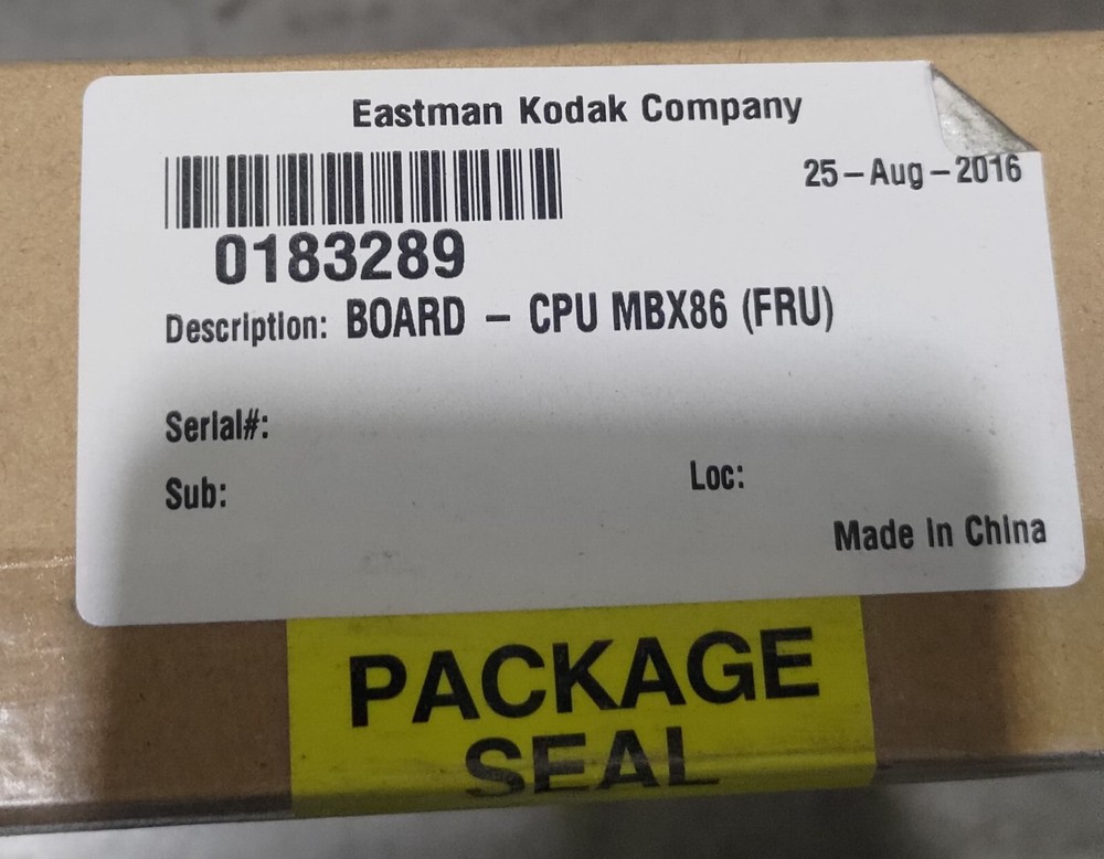 Kodak CPU Board MBX860-002C-SPL