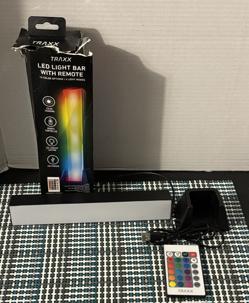 LED Light Bar USB Powered with Remote, 16 Color Options 4 Light Modes