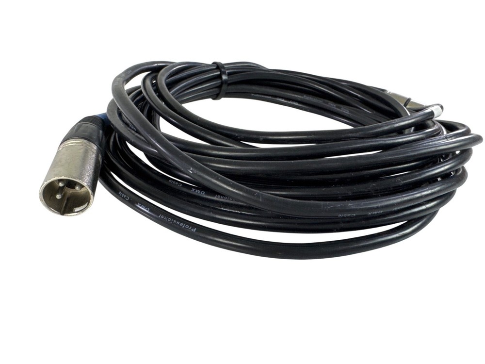 Unbranded 25ft Professional DMX Cable Black