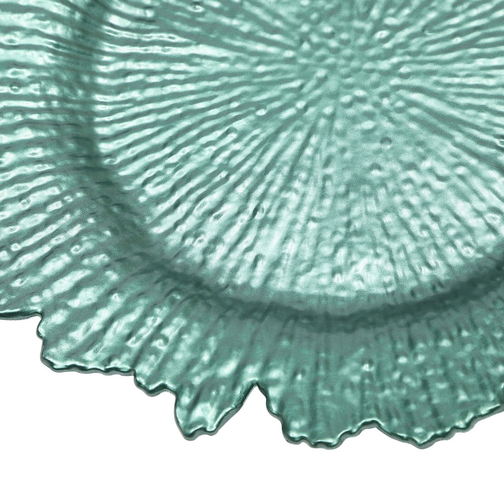 24-Pack Plates Charger Banquet Dinner Tableware Decor Coral Reef Texture New