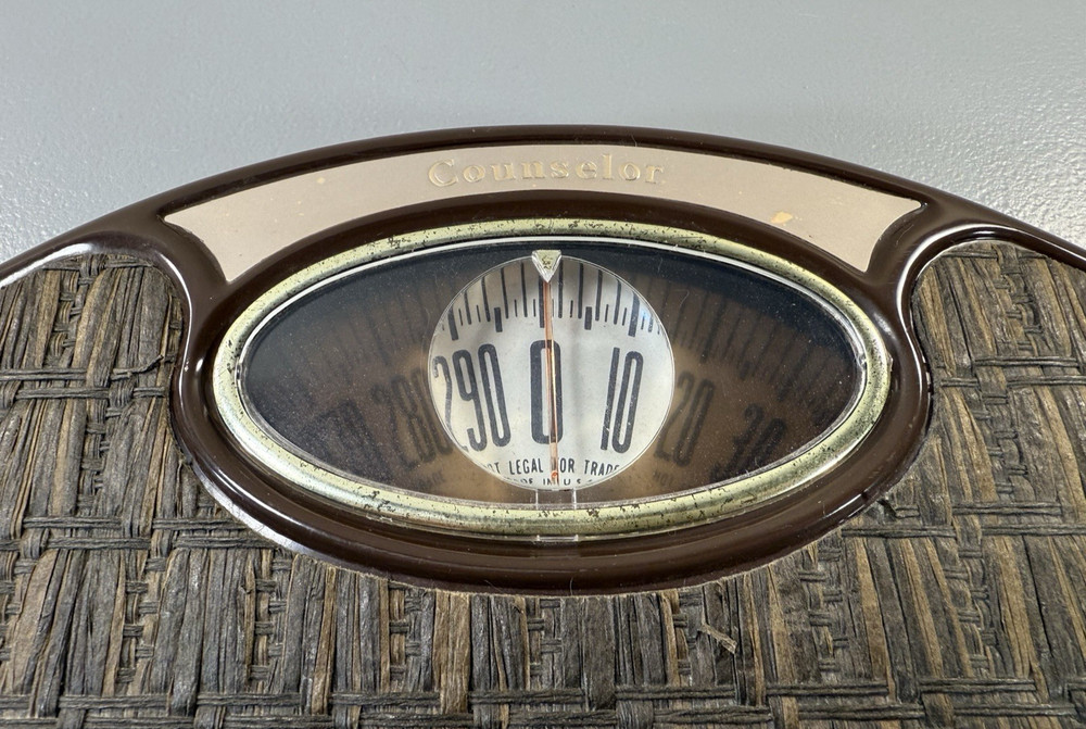 Counselor Vintage Oval Dial Mechanical Bathroom Scale
