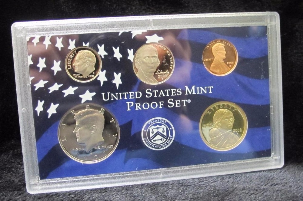 2008 Proof Set * 14 Coins * Great Gift * With Box & COA *