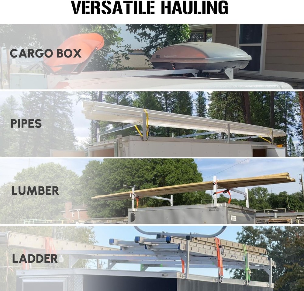 Trailer Ladder Rack Adjustable 4-8.5 Ft