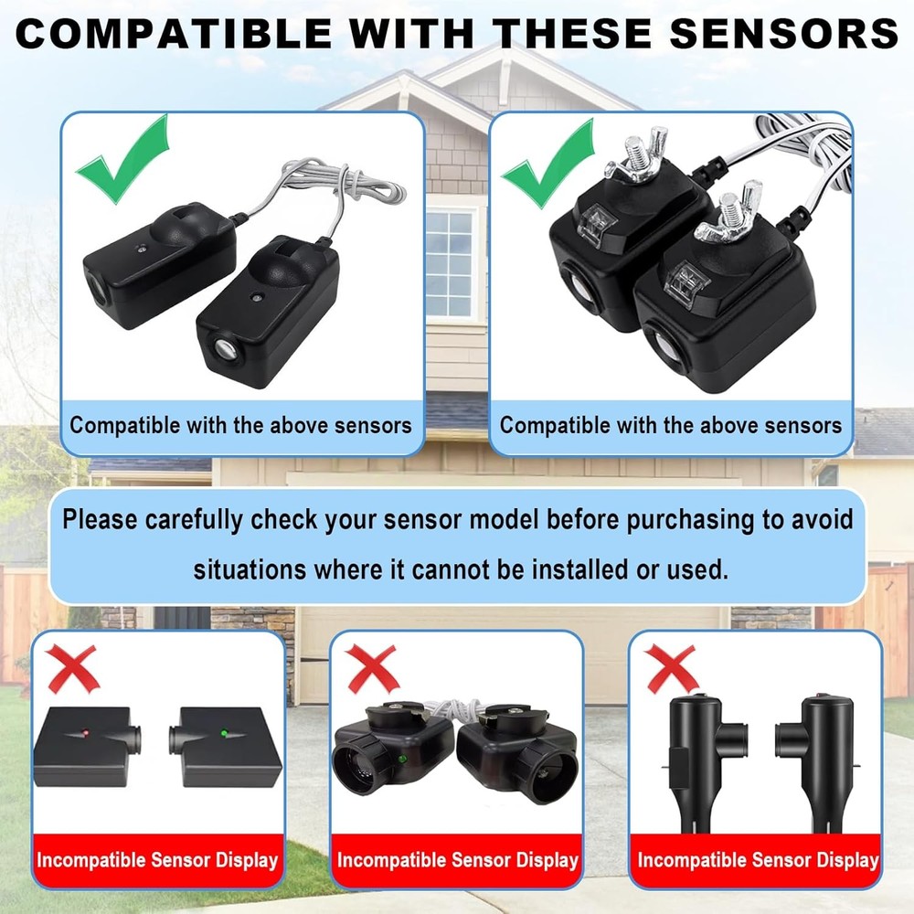 2-Pack Garage Door Sensor Sun Shield Protector for LiftMaster Chamberlain