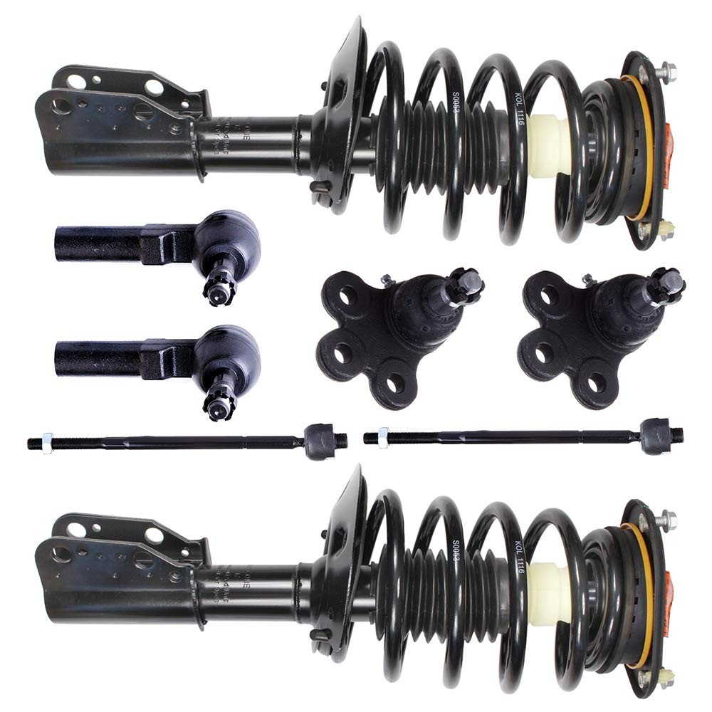 Front Strut Spring Assembly Tie Rod End Ball Joint 8 Pack for 2000-2005 171685
