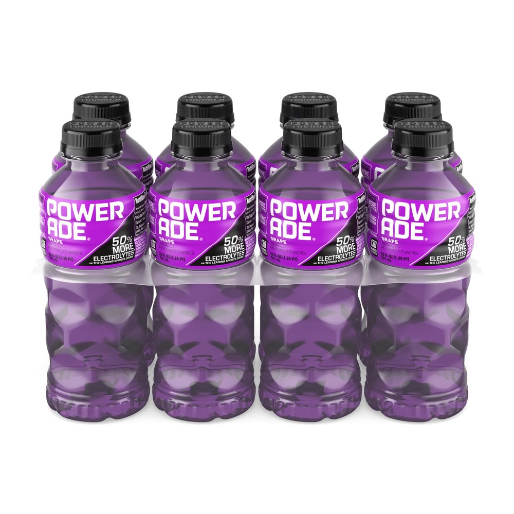 POWERADE Grape Sports Hydration Drink 20 oz 8 Pack
