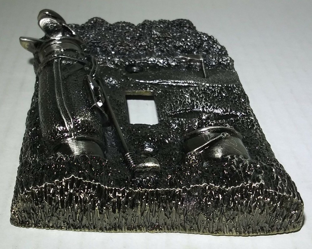 2001 FIGI Vintage Golf Metal Single Lightswitch Wallplate