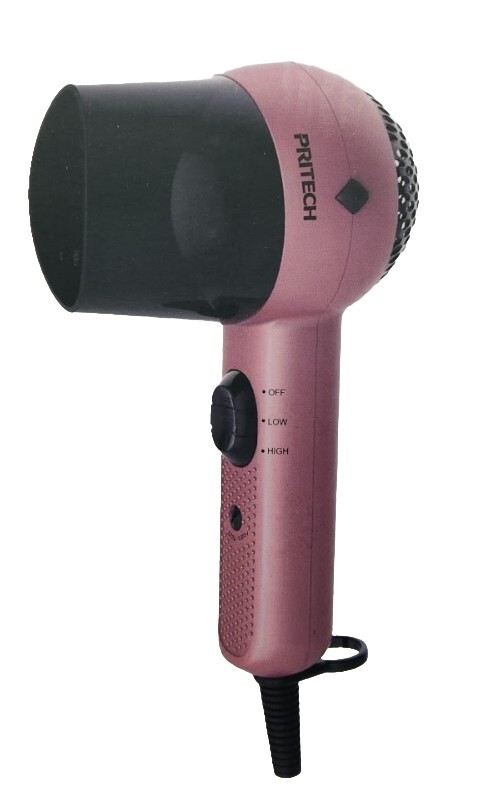 Pritech Dual Voltage Travel Hair Dryer with Diffuser, Slightly Used