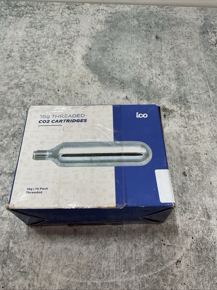 ico 16g CO2 THREADED CHARGERS (10 Pack)