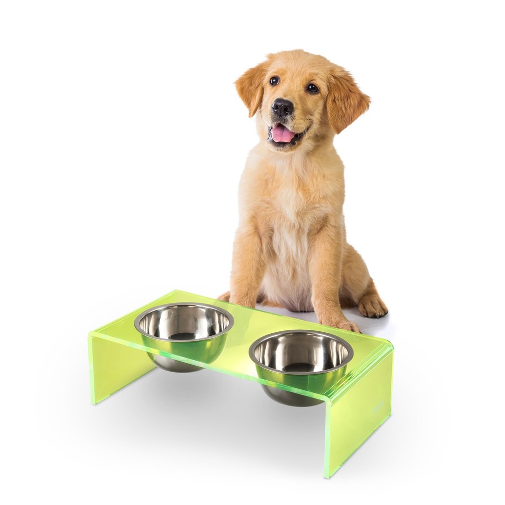 The LICKER Store DBL2000G Keaton 5" Small/Medium Modern Acrylic Rectangular Elev