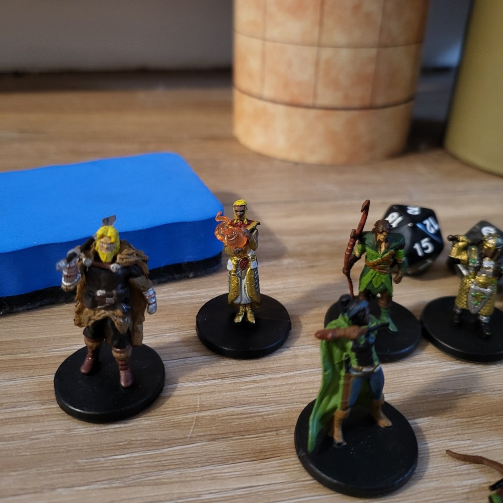 Battle Mat Dungeons Dragons Play Game Figures