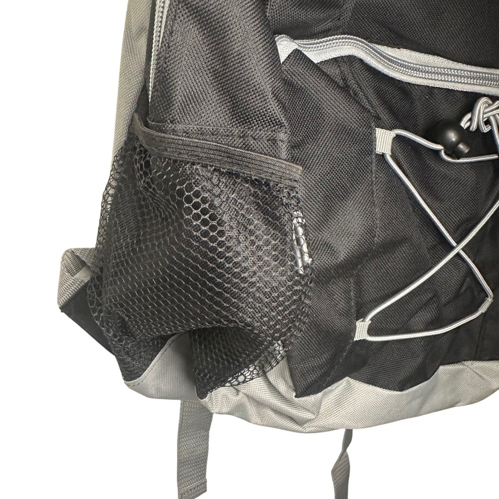 NWT Moda West Black Backpack with Bungee Cord & Mesh Pockets - New