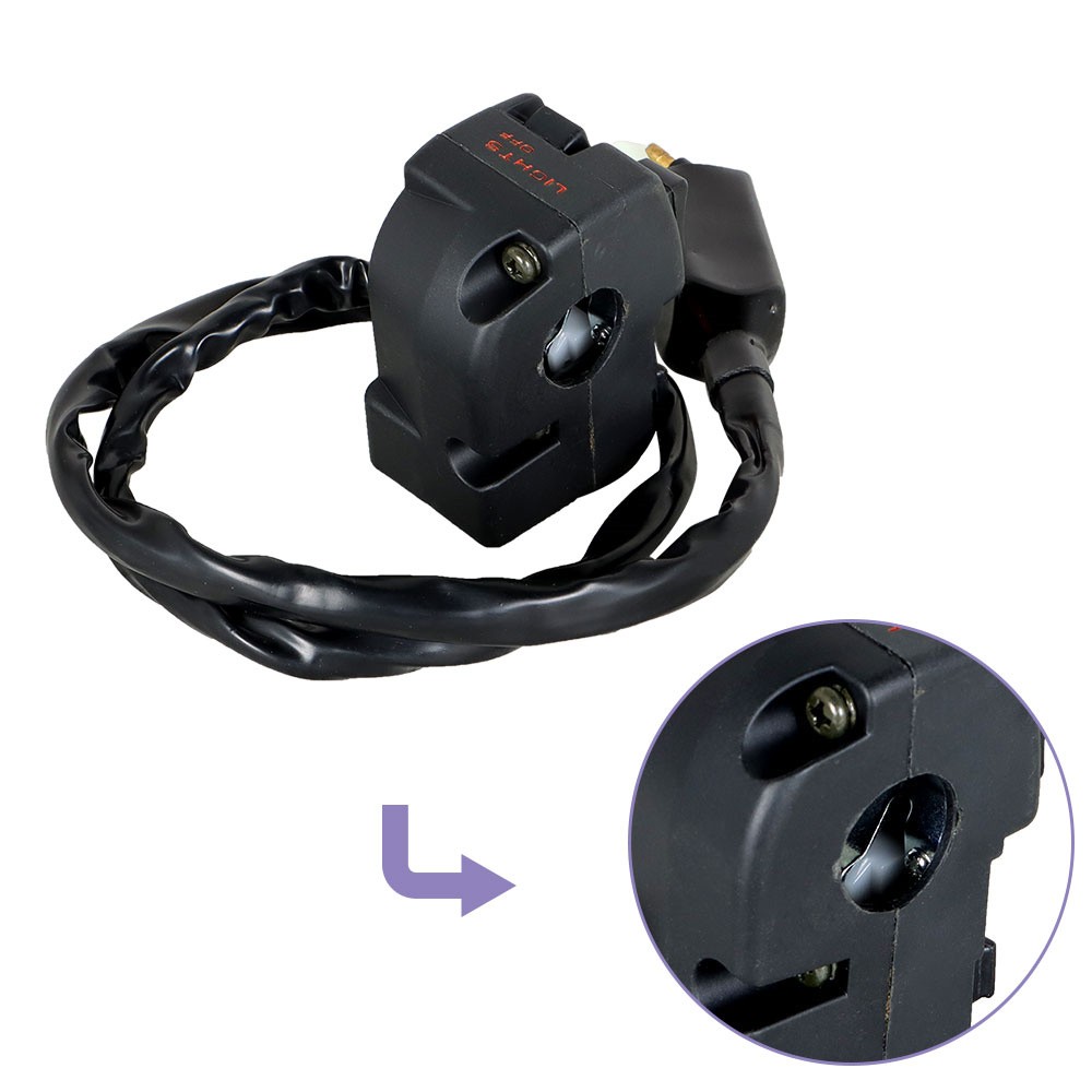 Left Handlebar Switch Start Kill Stop Headlight for Honda Big Red 250 ATC250ES
