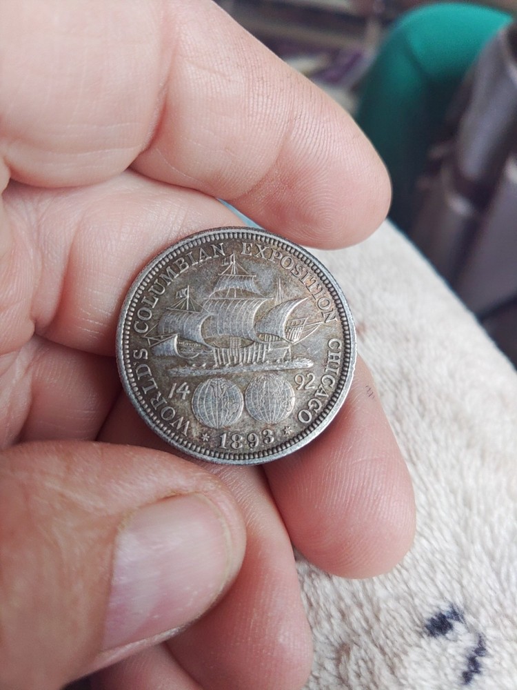 1893 columbian exposition silver half dollar