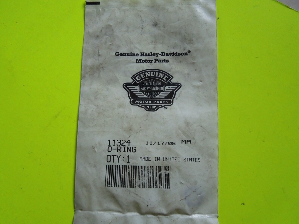 1 NOS OEM Harley Davidson Drain Plug O-Ring P/N 11324
