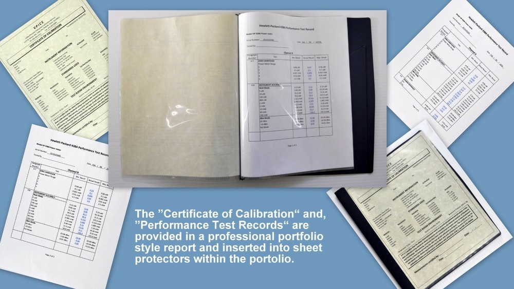 Hewlett Packard/ HP 8482A Power Sensor/ Calibrated with Data/ Includes NEW Cable