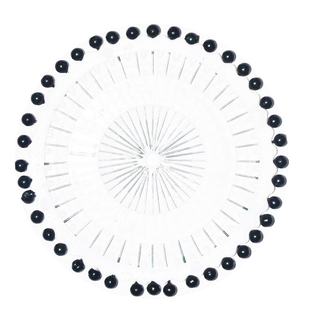 80 Black Hijab Dot Pins
