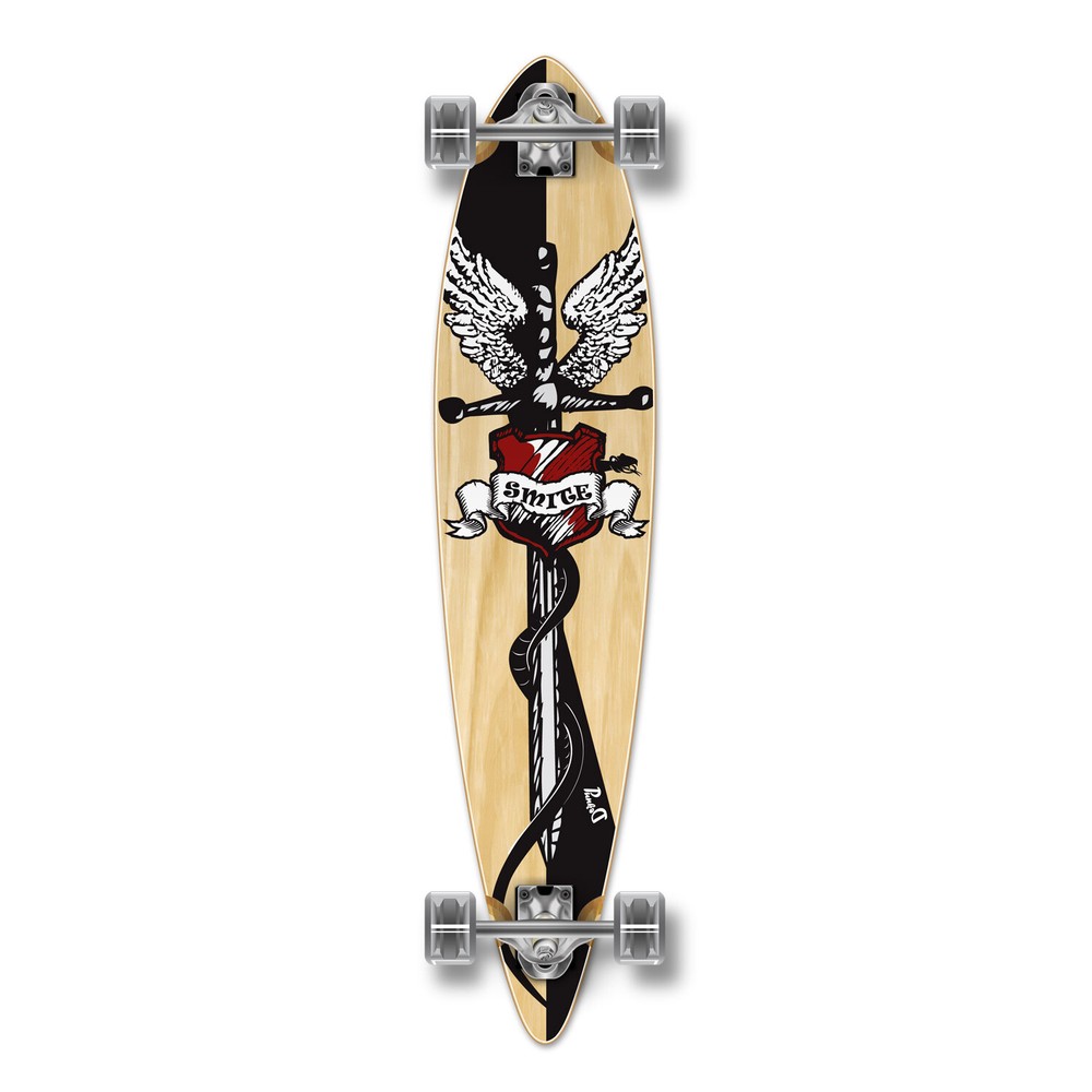 Yocaher Pintail Smite Longboard Complete