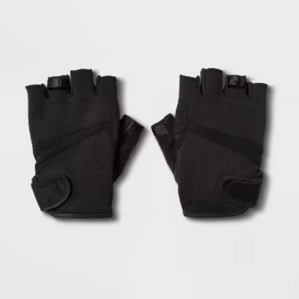 Men's Strength Training Gloves Black M : Neoprene, Weightlifting