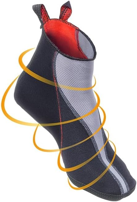 Thermoskin Circulation Thermal Slippers, Black, SIZE MEDIUM