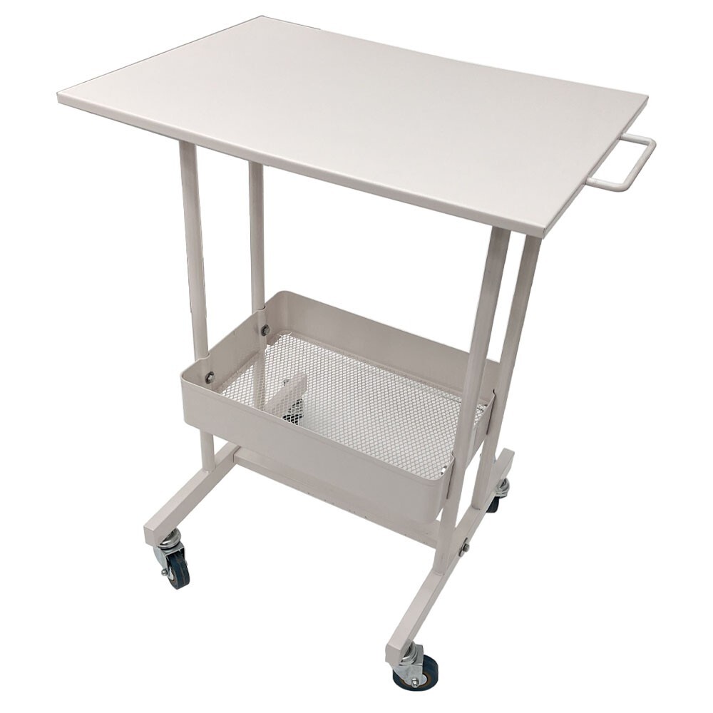 Steel Multi-functional Mobile Cart 2 Layers Cart Trolley with Storage Box