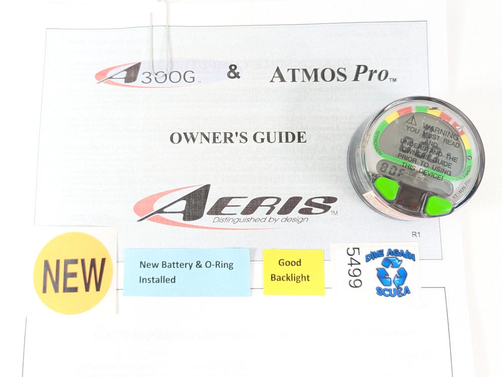 NEW Aeris Atmos Pro Air & Nitrox Puck Module Scuba Dive Computer #5499